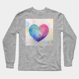 Heart Fault Line Long Sleeve T-Shirt